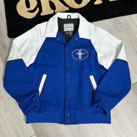 Vintage Greater Vancouver Ford Mustang Association 66 Coupe Varsity Jacket - M - Picture 2 of 11